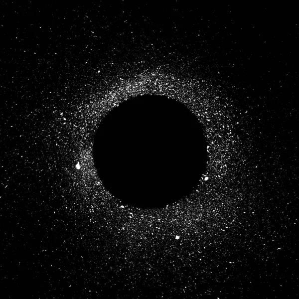 Druppels Witte Kleur Rond Zwarte Cirkel — Stockfoto