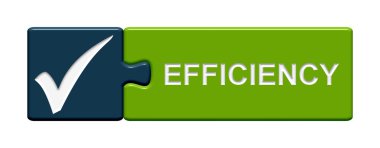 Puzzle Button: Efficiency clipart