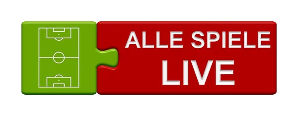 Puzzle Button: All games live in german language — Stock Photo, Image