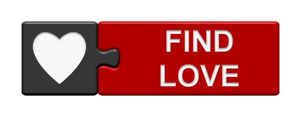 Bulmaca Buttton: Find Love — Stok fotoğraf