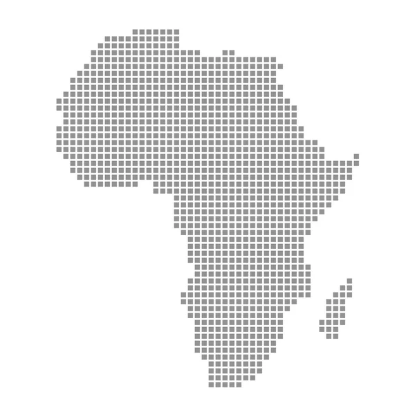 Pixel Map of Africa — Stock Photo, Image