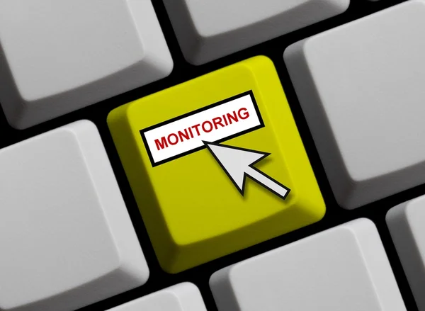 Computer Keyboard - Monitoring — Stock Photo, Image