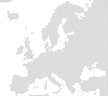 Şehir Londra - piksel Haritası Avrupa konumunu
