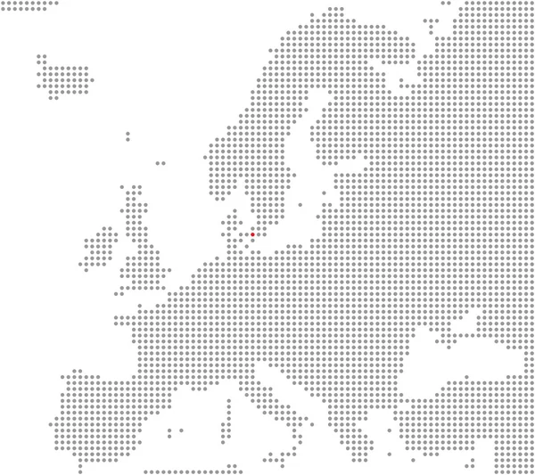 Läge av staden Köpenhamn - Pixel karta Europa — Stockfoto