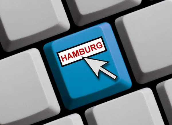 Teclado ordenador Hamburgo — Foto de Stock