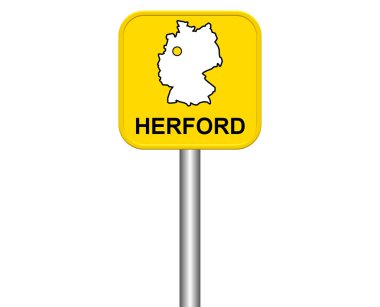 Alman şehir Herford şehir işareti
