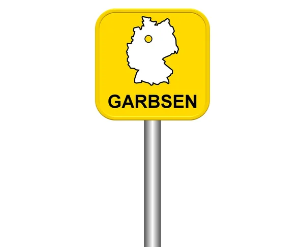 City Sign of german City Garbsen — Stock Photo, Image