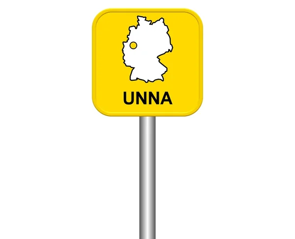 Signo de ciudad de la ciudad alemana Unna —  Fotos de Stock