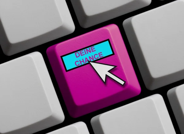 Computer Keyboard showing your chance — Stock Photo, Image