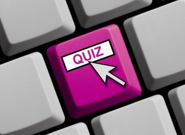 Bilgisayar klavye gösteren test