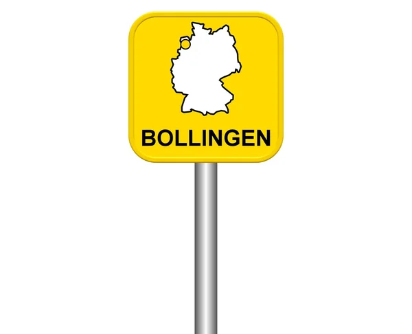 Signo de ciudad de alemán City Bollingen —  Fotos de Stock