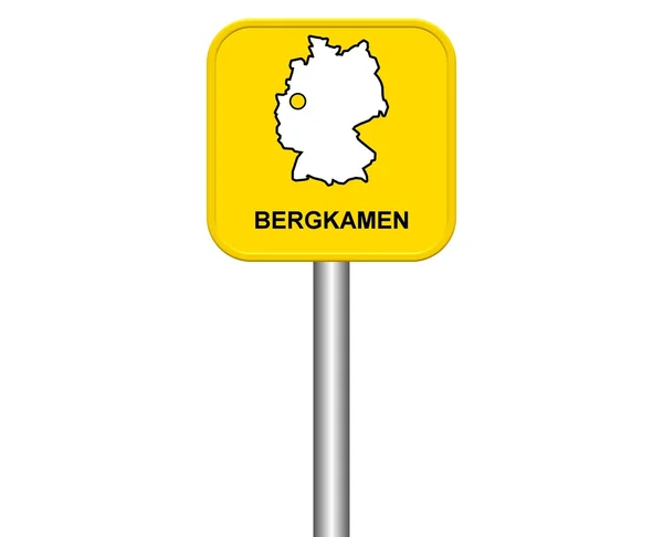 City Sign of german City Bergkamen — Stock Photo, Image