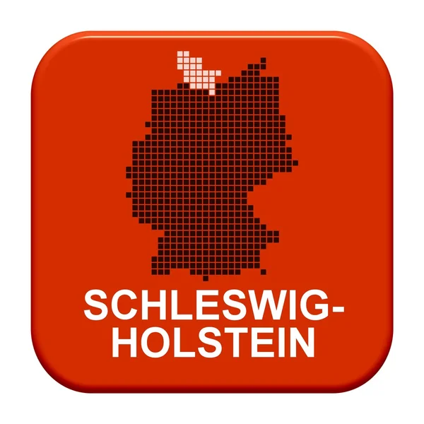 Röda knappen - tyska regionen Schleswig-Holstein — Stockfoto