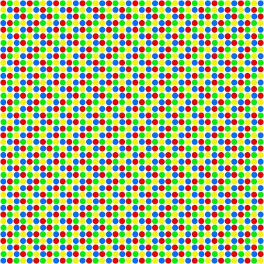 Beyaz arka plan ile renkli noktalar