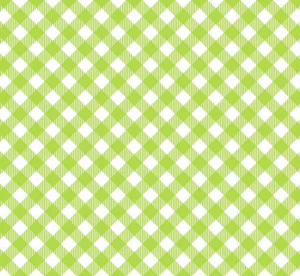 Nappe diagonale Motif vert blanc — Photo