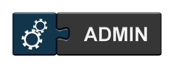 Botón de rompecabezas - Admin — Foto de Stock