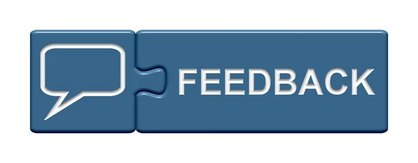 Puzzle Button - Feedback — Stock Photo, Image