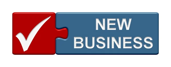 Puzzel knop - nieuwe Business — Stockfoto