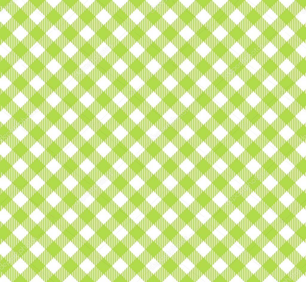 Diagonal Tablecloth Pattern green white