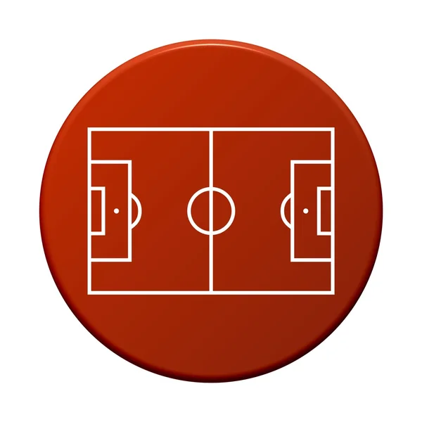 Round Button - Football — Stock Photo, Image