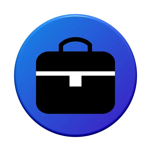 Round Button - Briefcase — Stock Photo, Image