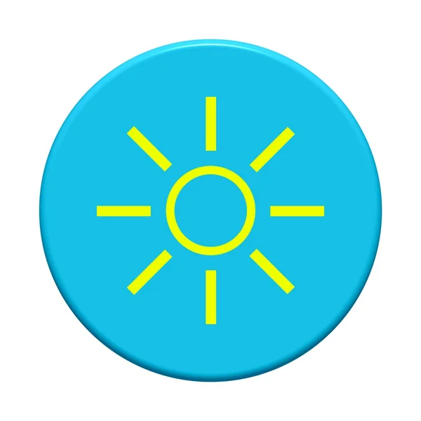 Ronde knop - Sunshine — Stockfoto