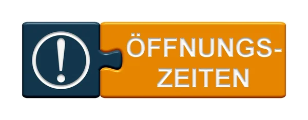 Puzzle-Taste - Öffnungszeiten — Stockfoto