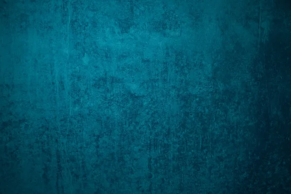 Grunge arka planını turkuaz beton duvar — Stok fotoğraf