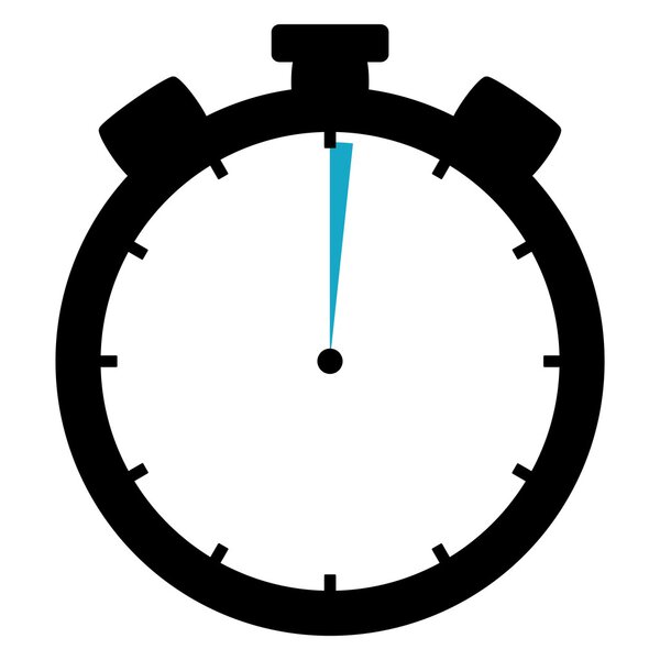 Stopwatch icon - 1 Second or 1 Minute