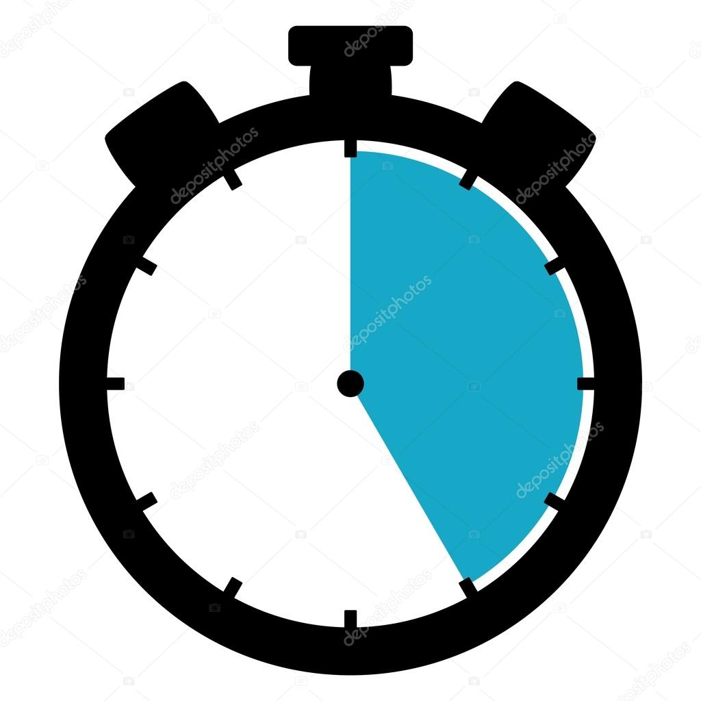 Stopwatch icon - 25 Seconds 25 Minutes or 5 hours