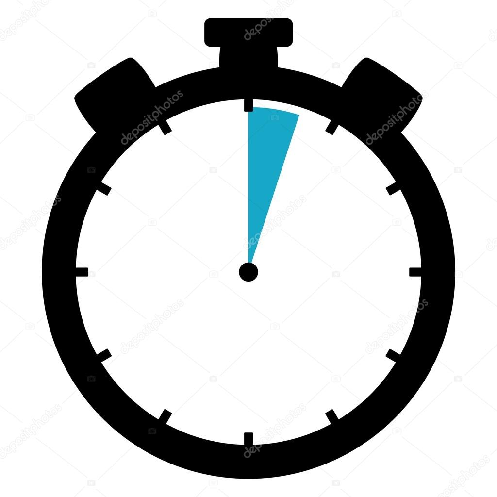 Stopwatch icon - 3 Seconds or 3 Minutes