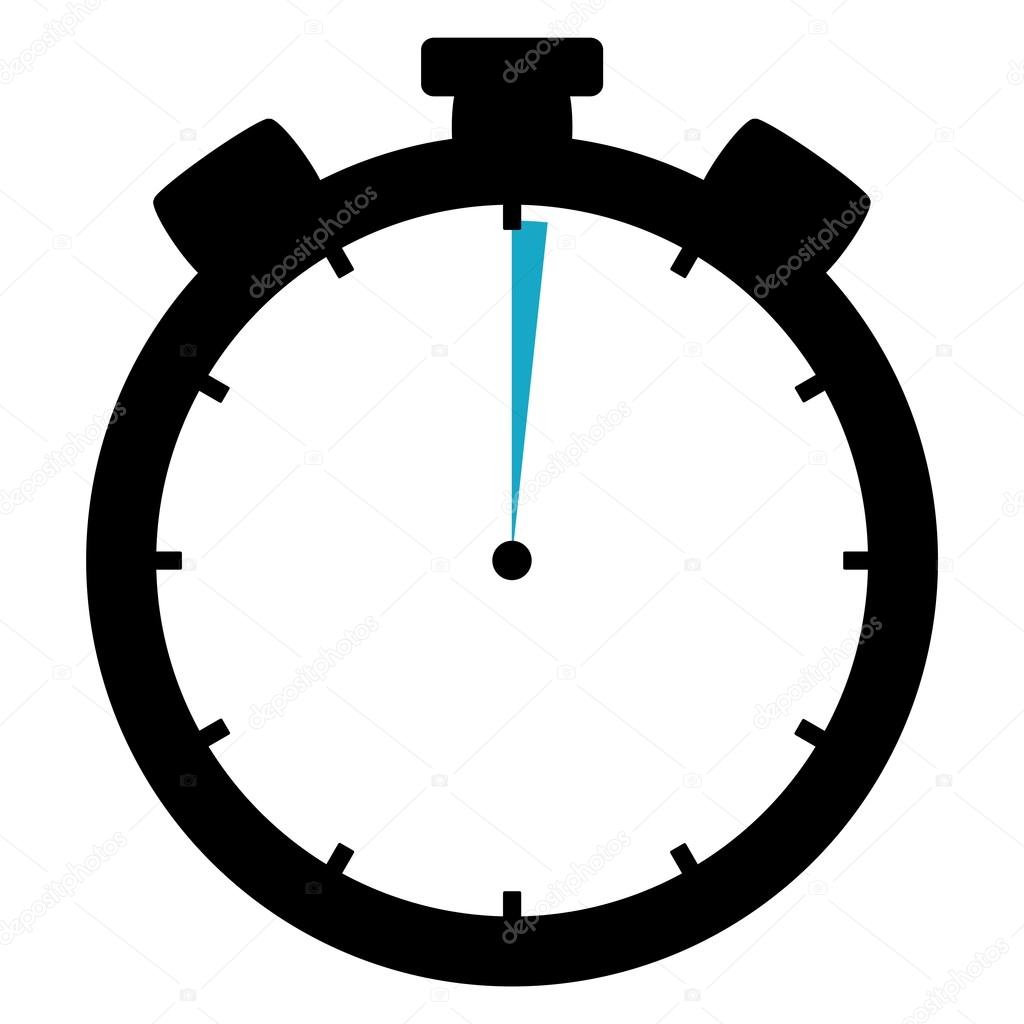 Stopwatch icon - 1 Second or 1 Minute