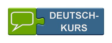 Puzzle Button - German Course clipart