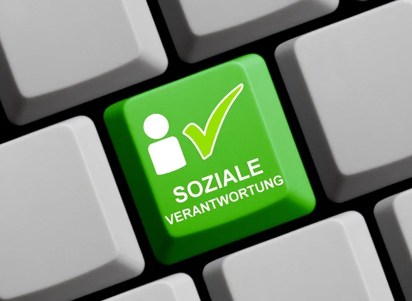 Soziale Verantwortung online — Stockfoto