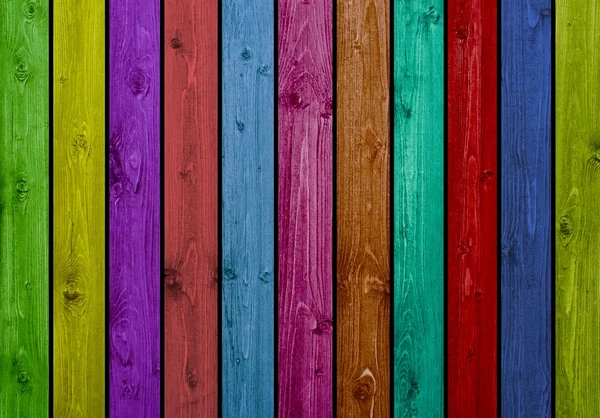 Colourful wooden boards — Stock Photo, Image
