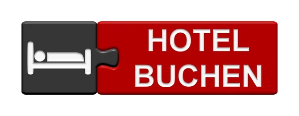 Puzzle-Taste - Hotelbuchung — Stockfoto