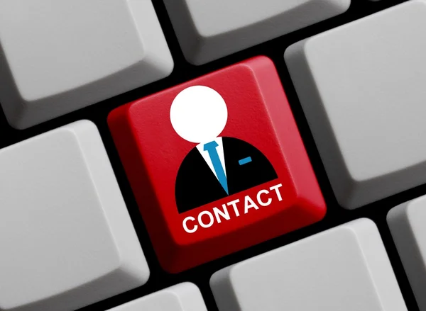 Contact online — Stockfoto