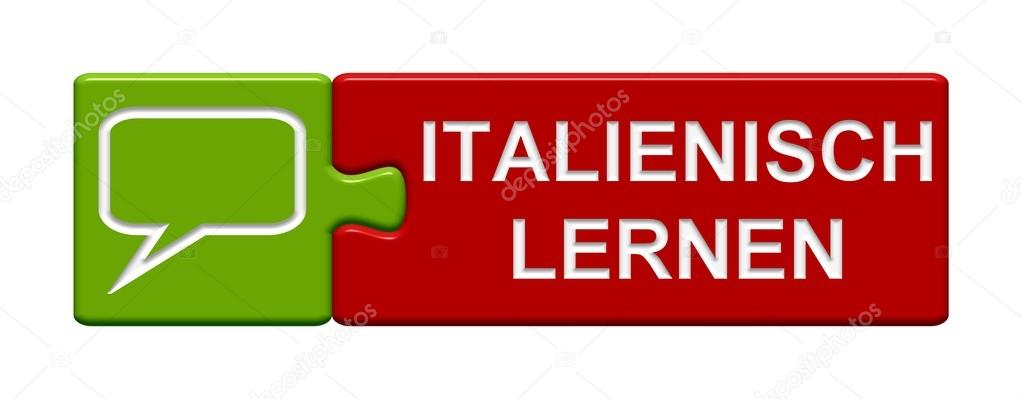 Puzzle Button - Learn italian