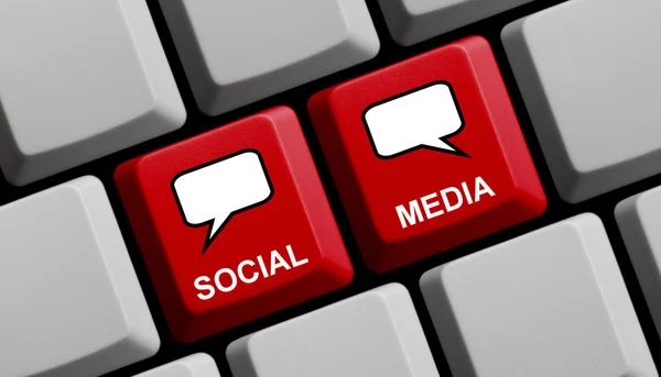 Soziale Online-Medien — Stockfoto