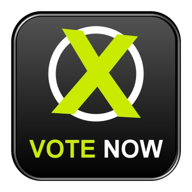 Button - Vote now clipart