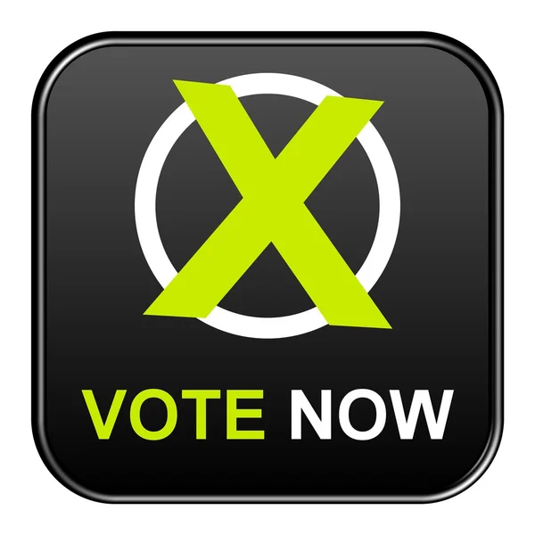 Button - Vote now — Stock Photo, Image