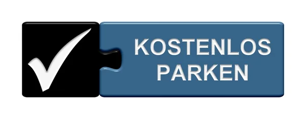 Puzzel knop gratis parkeergelegenheid — Stockfoto