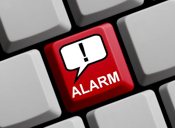 Alarma en línea — Foto de Stock