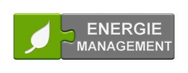 Puzzle Button showing Energy-Management german clipart