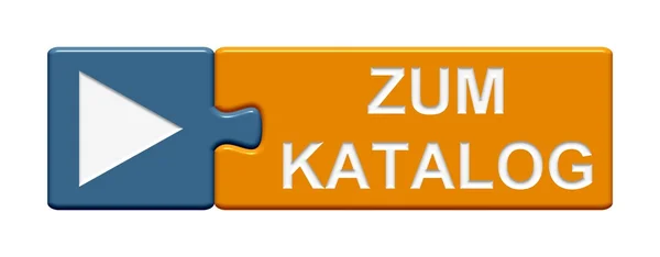 Puzzle Button showing to catalog german — Stock Photo, Image