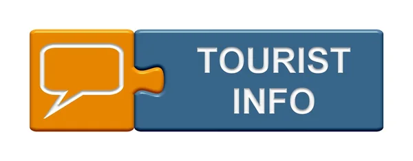 Puzzle Button showing Tourist Info — Stock Photo, Image