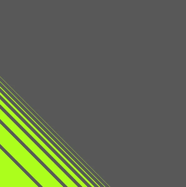 Fond gris moderne avec des lignes vertes diagonales — Photo