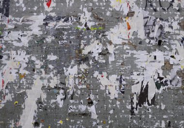 Yırtık poster ile billboard