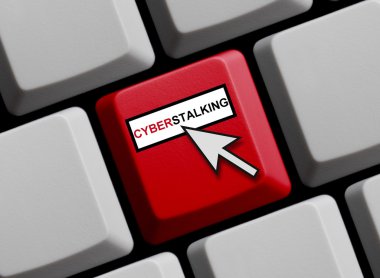 Cyberstalking online clipart