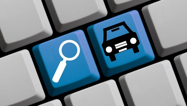 Search for cars online — Stock Photo, Image